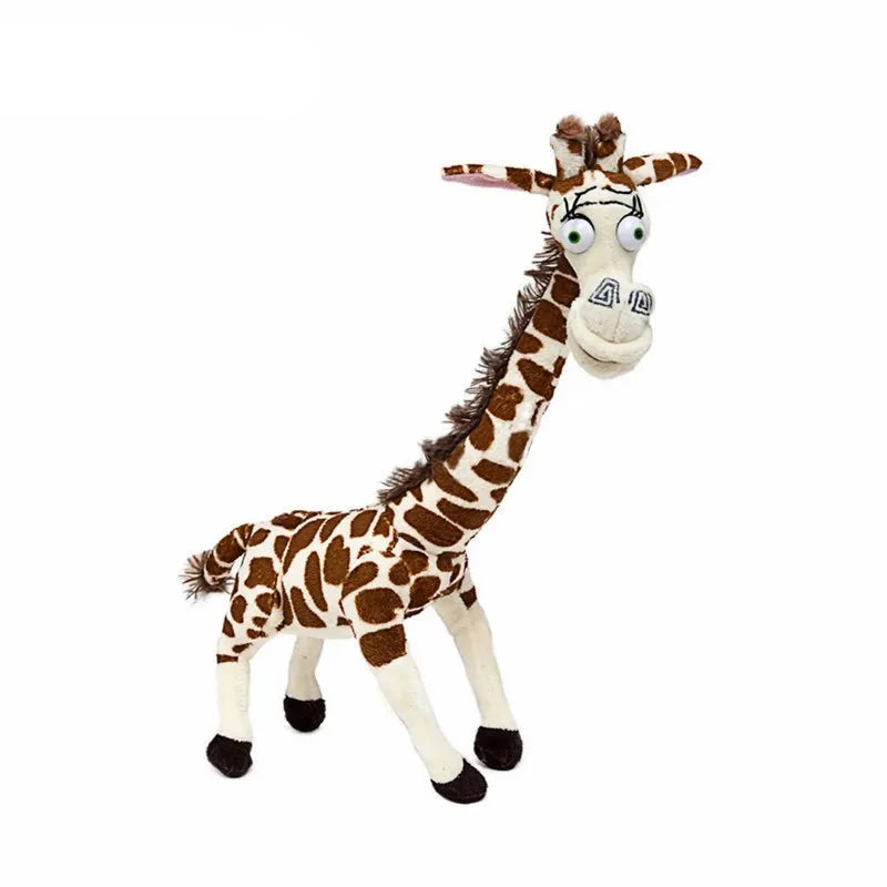 6-Piece Madagascar Plush Animal Toy Set - Lion, Zebra, Giraffe, Monkey, Penguin & Hippo - Soft Stuffed Animals for Kids, Baby Shower Gifts & Birthday Party Favors - Perfect for Nursery Decor, Playtime & Cuddling