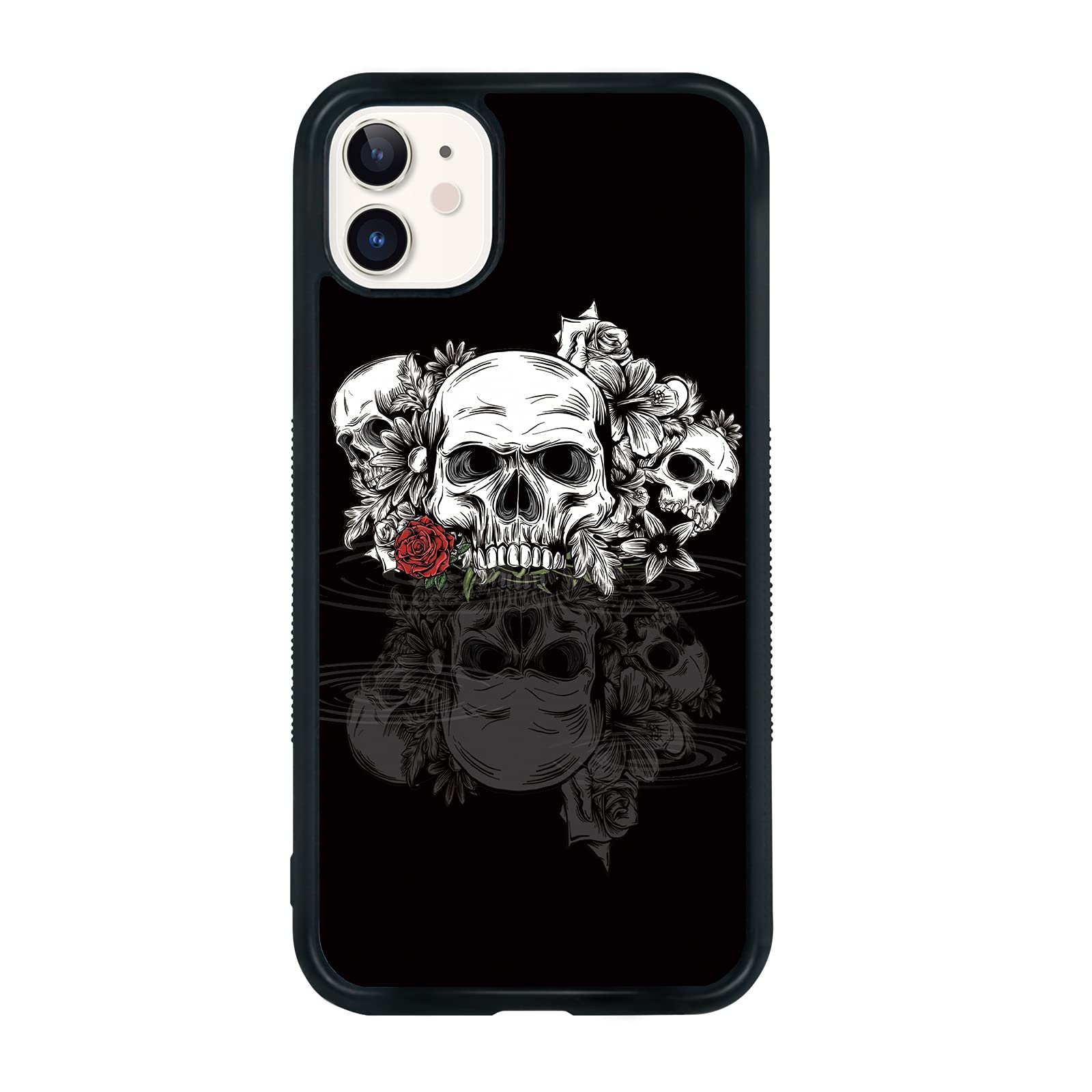 Skull Phone Case for iPhone 11 (6.1 Inch) - Shockproof Protective TPU Aluminum Cover with Cool Skull Design for Teen Boys & Girls | Perfect for School, Parties, and Everyday Use