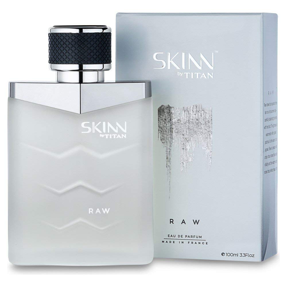 Sk'innByTitan Fresh Raw Long Lasting Eau De Parfum for Men - 100ml (3.38 Fl Oz) | Premium Luxury Cologne with Musk & Woody Notes | Perfect for Date Night, Office & Special Occasions