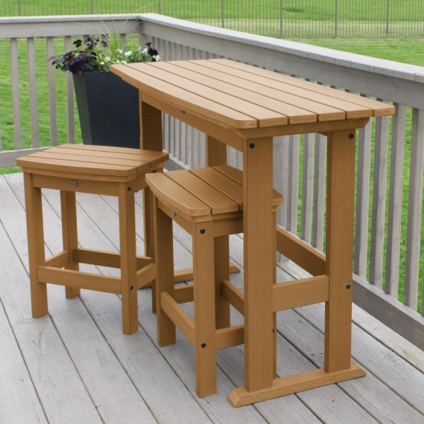 Lehigh 3-Piece Counter Height Balcony Set - Outdoor Patio Furniture for Small Spaces, Bistro Dining, and Apartment Living