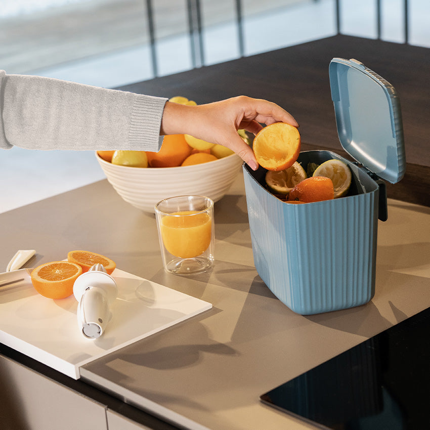 Guzzini Eco-Friendly Bio Waste Food Caddy - Compostable Kitchen Bin for Organic Waste | Perfect for Home, Office & Sustainable Living