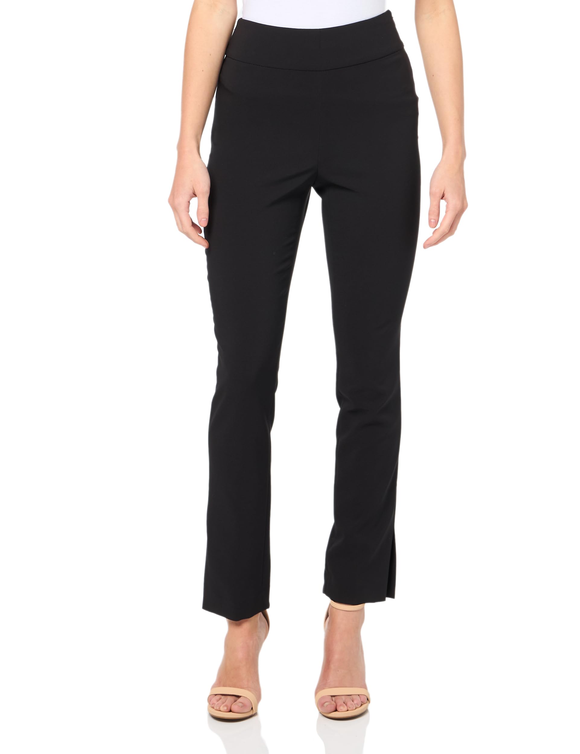Calvin Klein Women's Professional Zipper Fly Work Pants - Office Wear, Business Casual & Formal Work Attire for Women