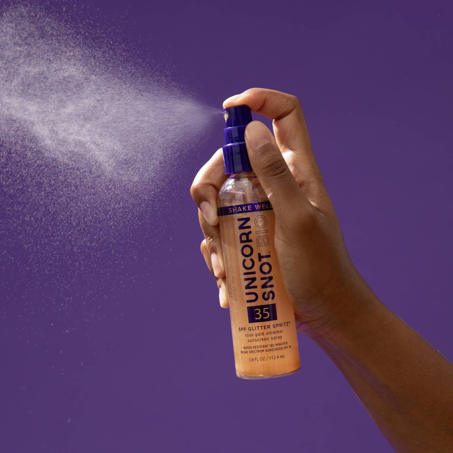 Unicorn Snot SPF 35 Glitter Spray Sunscreen - Shimmering Sun Protection for Kids & Adults - Perfect for Beach, Pool, Festivals & Outdoor Activities