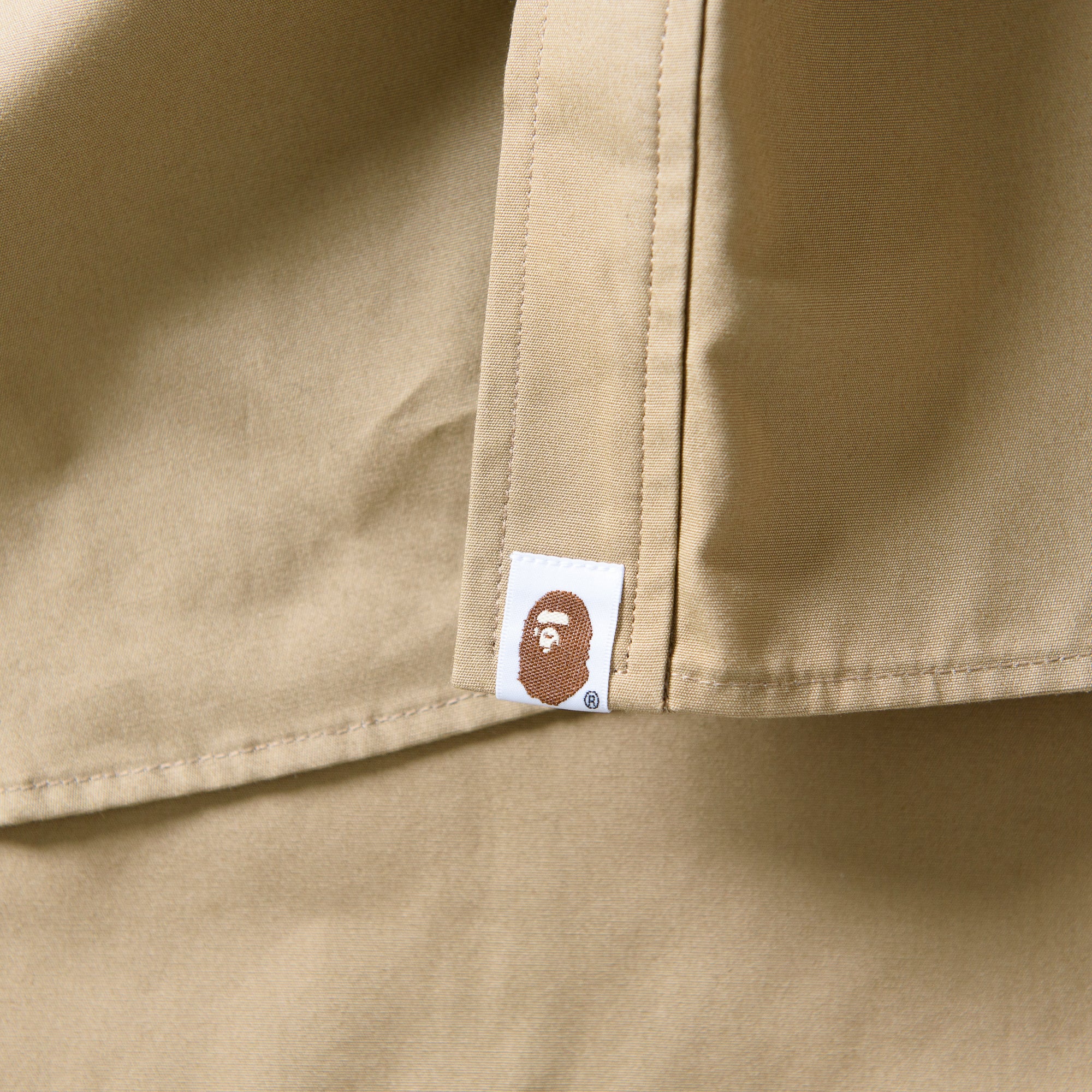 Bape Boyscout Relaxed Fit Shirt for Men - Beige Casual Streetwear Tee | Perfect for Urban Fashion & Street Style Outfits