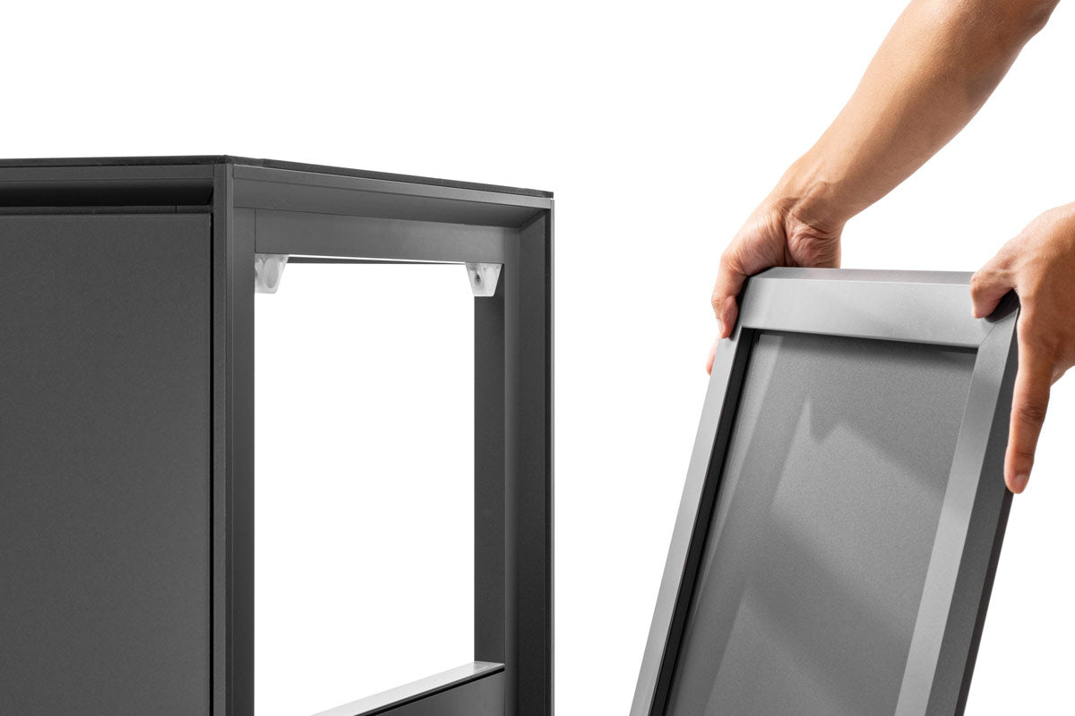 Ultum Nature Systems Premium Aluminum Aquarium Stand - Heavy Duty Fish Tank Cabinet for Saltwater & Freshwater Setups - Perfect for Home, Office & Aquatic Stores