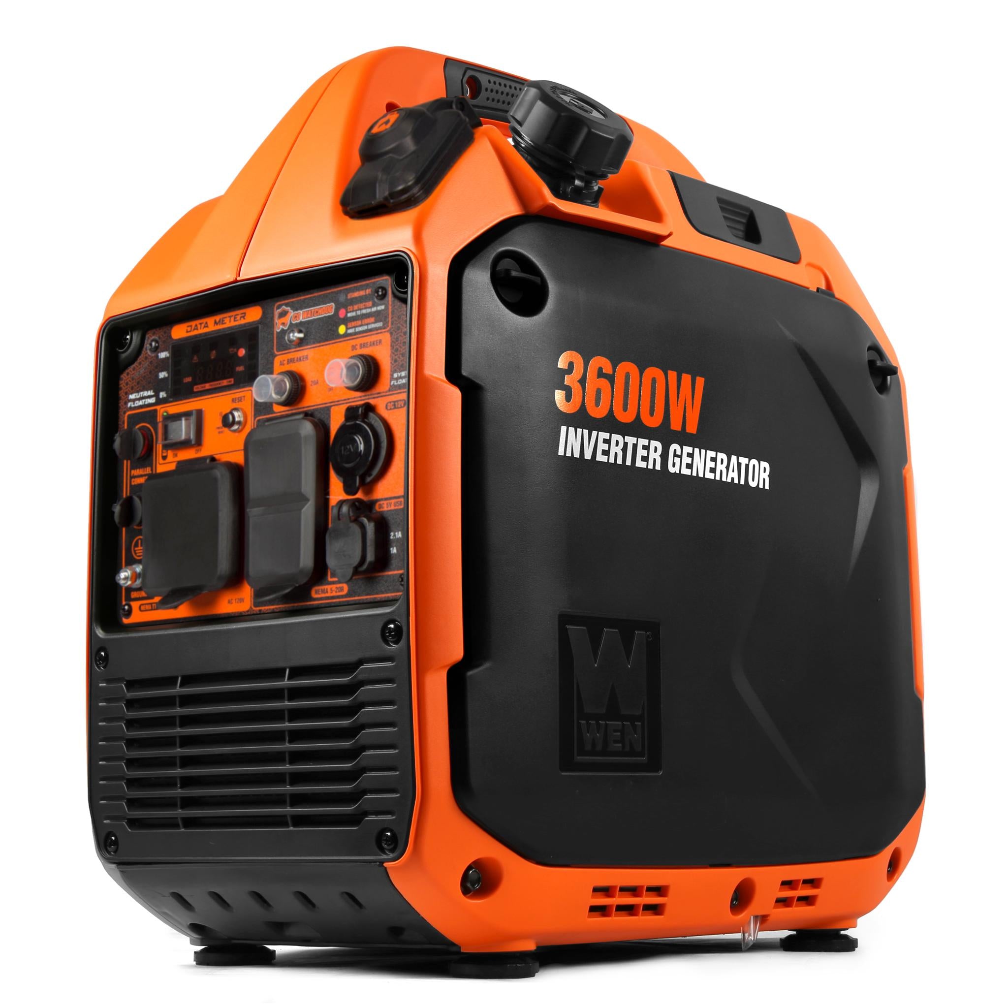WEN DF360iX 3600W Dual Fuel Portable Inverter Generator - Quiet, Lightweight, RV Ready with CO Watchdog & Fuel Shut Off - Perfect for Camping, Emergency Power & Outdoor Activities