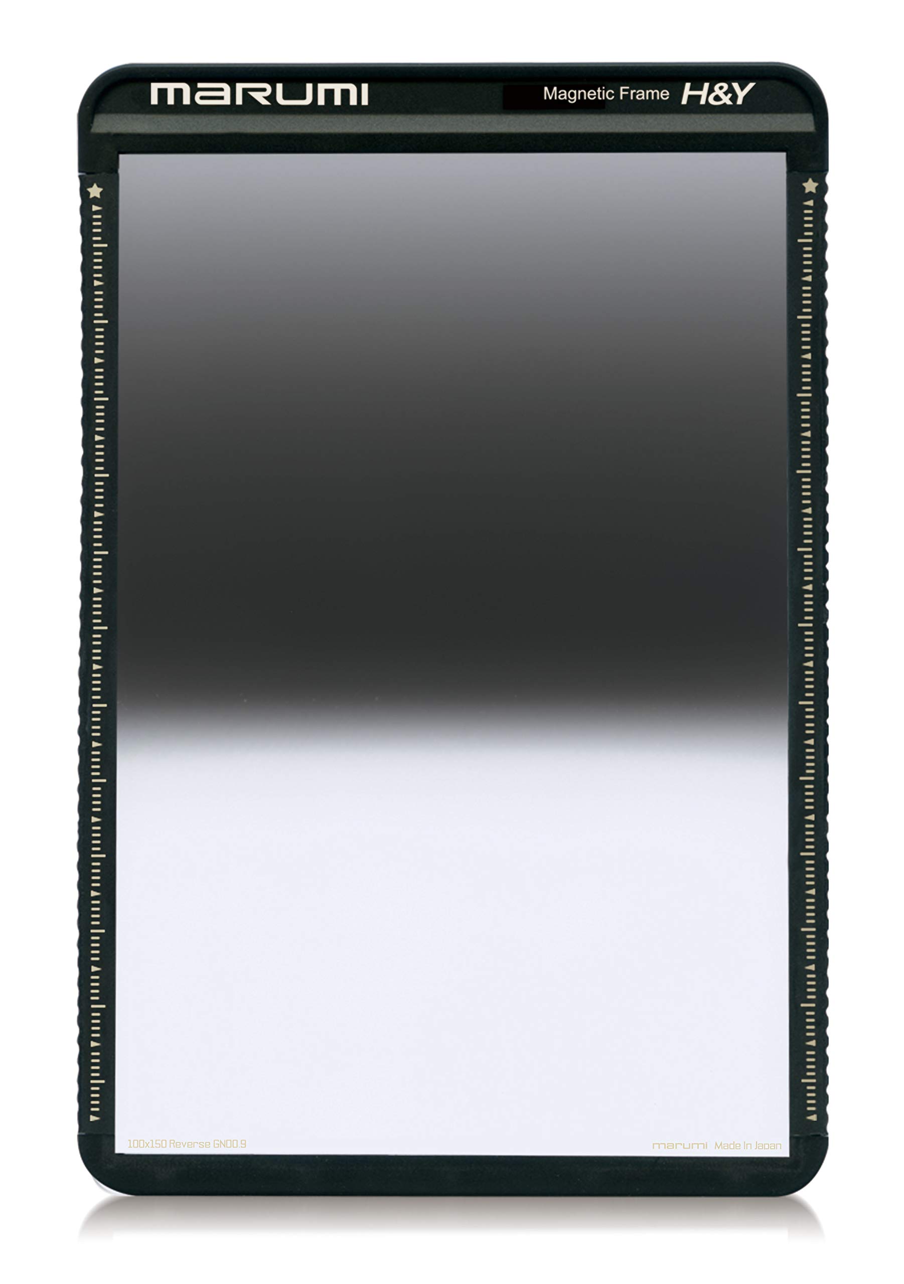 Marumi 100x150mm Reverse Graduated ND8 (0.9) 3-Stop Square Filter - Compatible with M100 Magnetic Filter Holder - Perfect for Landscape Photography & Sunset Shooting