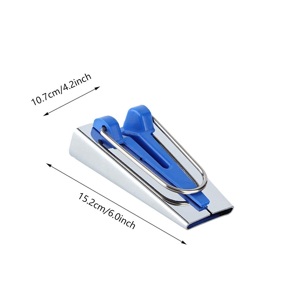 6mm 12mm 18mm 25mm Bias Tape Maker Kit with Binding Foot & Craft Clips - Multipurpose Sewing Tool for DIY Quilting, Dressmaking & Fabric Binding - Perfect for Home Sewing Projects & Crafting Enthusiasts