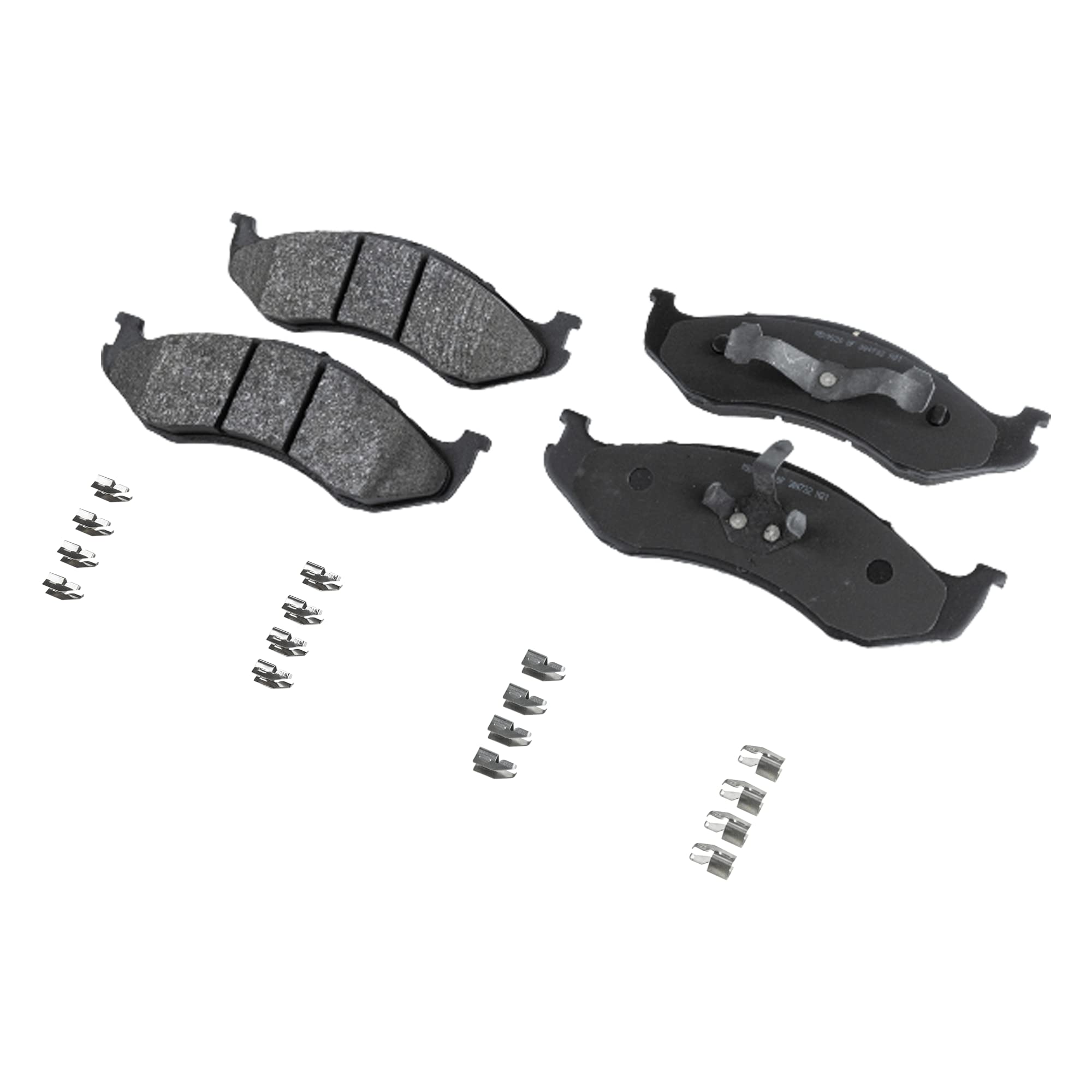 Garage-Pro Brake Pad Set - Front, Fits 1990-1993 Jeep Wrangler, Cherokee, Comanche & 1990 Wagoneer - Includes Shims & Hardware - Perfect for Off-Roading, Daily Commuting & Heavy-Duty Use