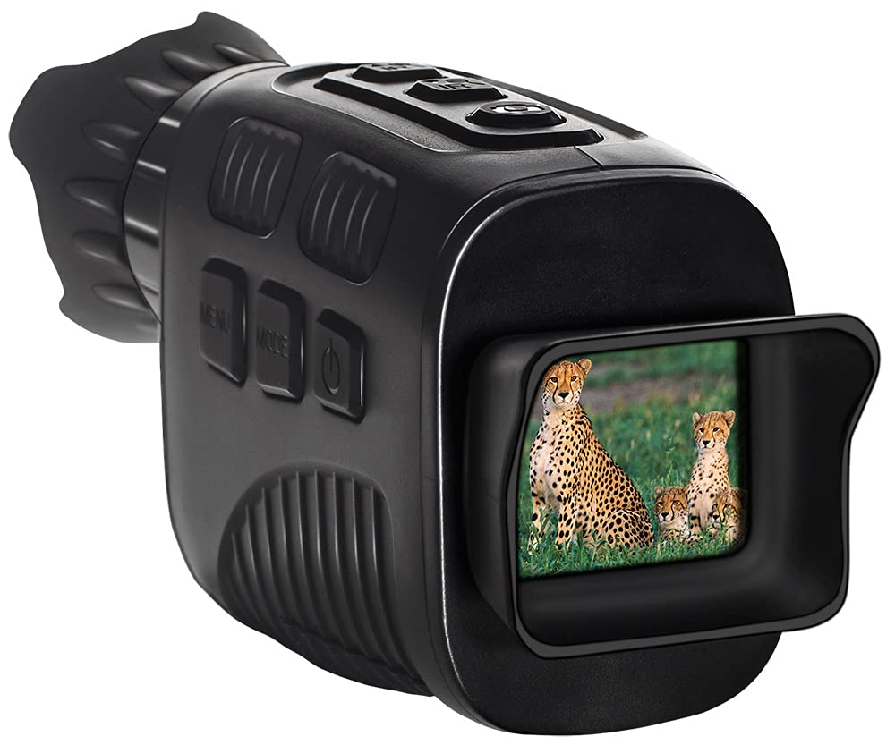 Levenhuk Halo 13x Compact Portable Digital Night Vision Monocular with LCD Screen - HD Night Vision Binoculars for Hunting, Wildlife Observation & Security Surveillance - Photo & Video Recording Function