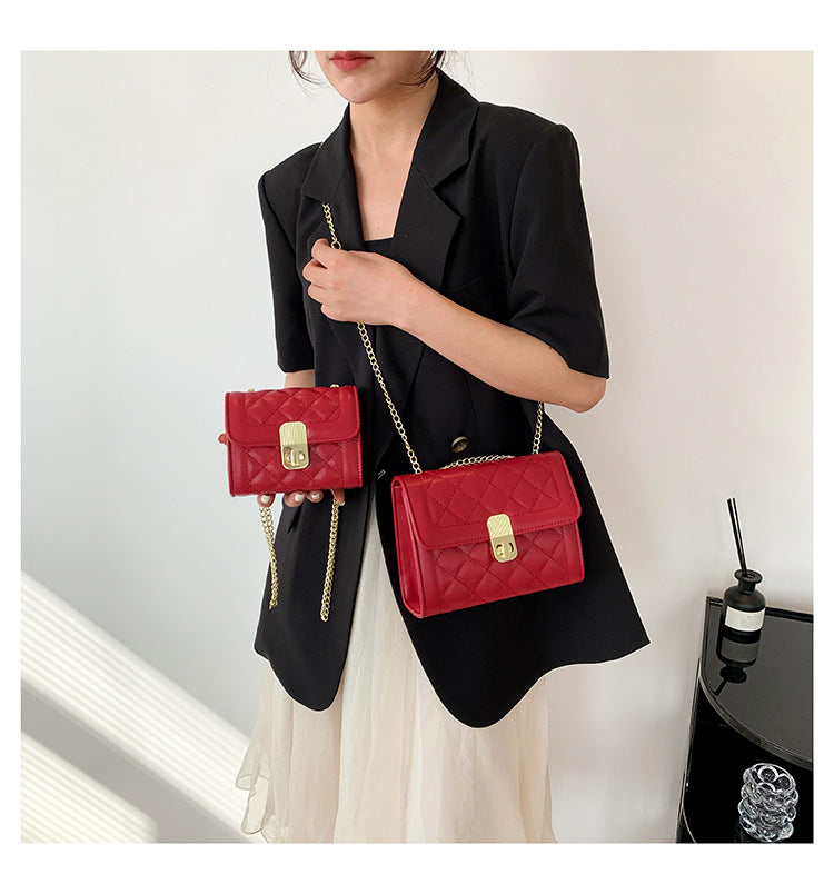 Elegant Diamond-Embellished Shoulder Bag for Women - Stylish & Simple Niche Design - Perfect for Work, Party & Everyday Use