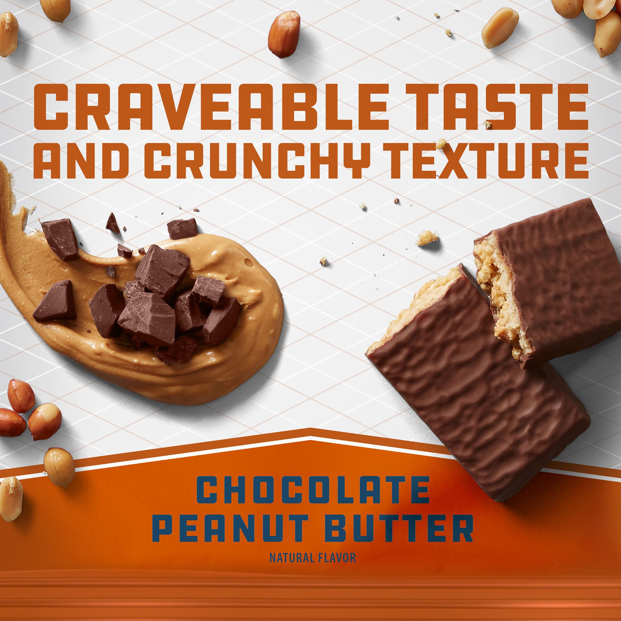 CLIF Builders Protein Bar - Chocolate Peanut Butter Flavor - 20g Protein, Gluten-Free, Non-GMO, Low Glycemic - 2.4 oz - Perfect for Post-Workout Recovery, Hiking & On-the-Go Snacking