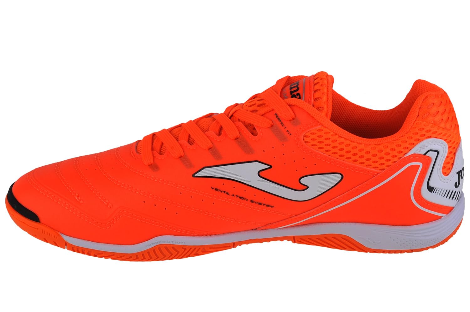 Joma Maxima 2308 Indoor Futsal Shoes for Men - Orange | Lightweight Soccer Cleats for Indoor Courts & Training | Perfect for Futsal Matches, Gym Workouts & Casual Wear