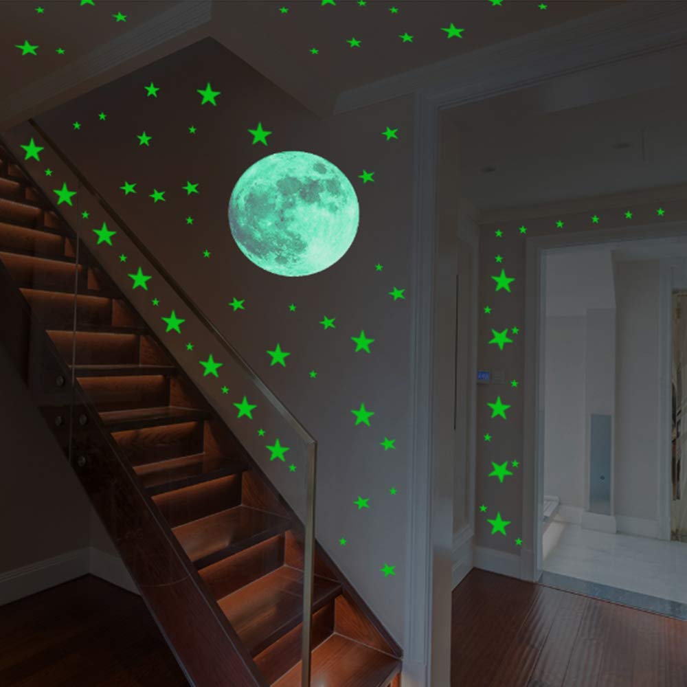 Glow in Dark Meteor Wall Stickers - Starry Sky Decor for Bedroom & Kids Room