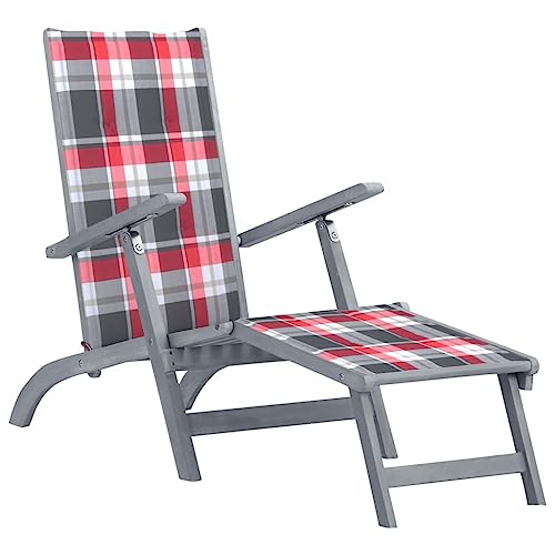 Gray and Red Check Pattern