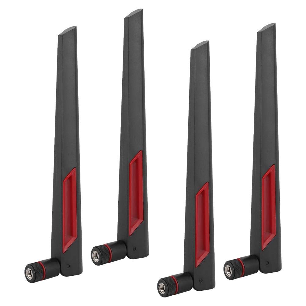 High Gain 8dBi RP-SMA Antenna for ASUS RT-AC68U/AC88U/AC66U Routers - Dual Band 2.4GHz & 5GHz WiFi Booster (4 Pack) - Perfect for Home Office, Gaming & Streaming Enhancement
