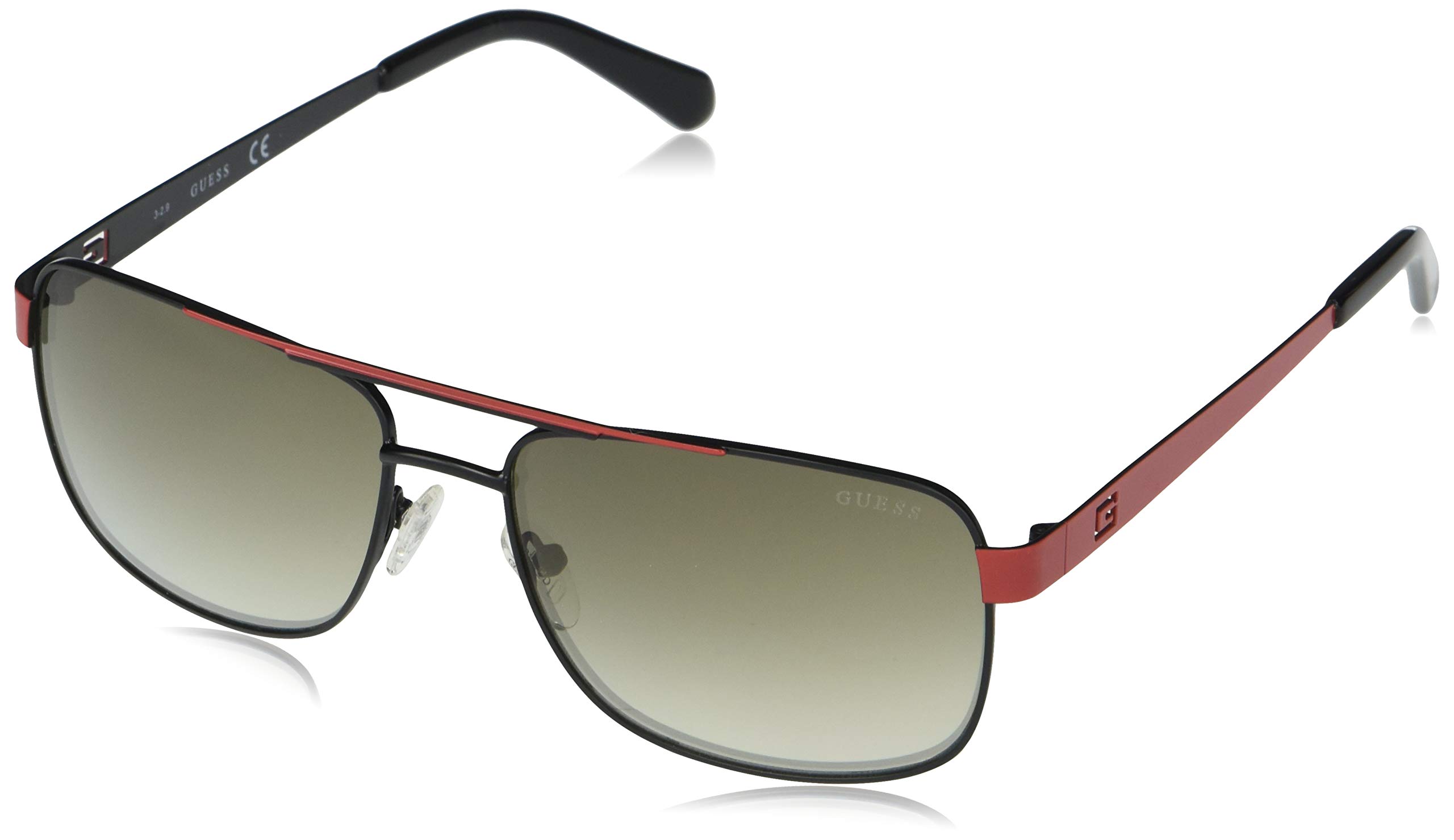 GUESS Men's Classic Square Sunglasses for Men - UV Protection, Polarized, Fashionable & Lightweight - Perfect for Driving, Beach, Outdoor Activities & Everyday Wear