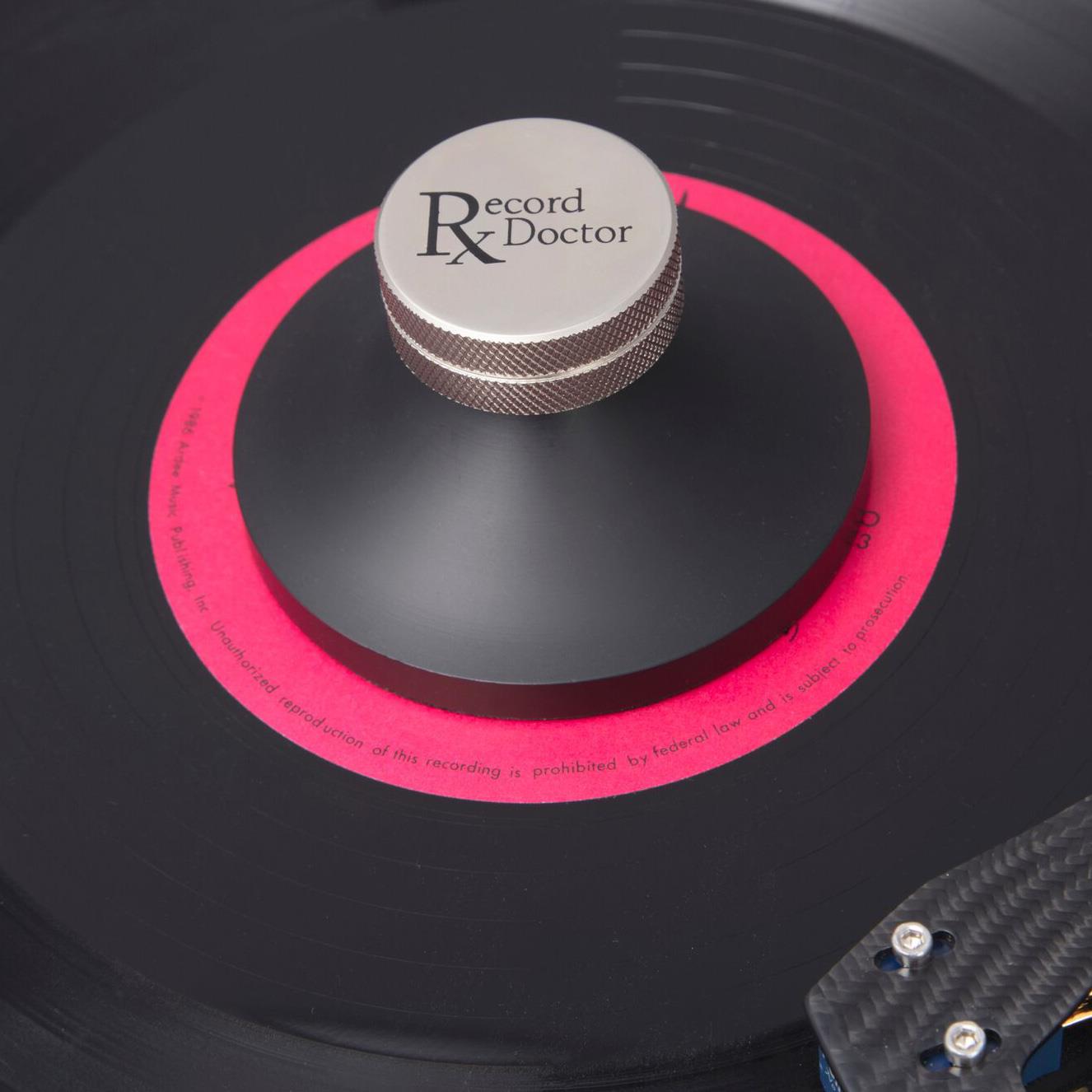 Record Doctor RDRC Standard Height Record Clamp (Black) – Open Box Clearance – Perfect for Vinyl Record Players & Turntables to Reduce Vibration & Improve Sound Quality