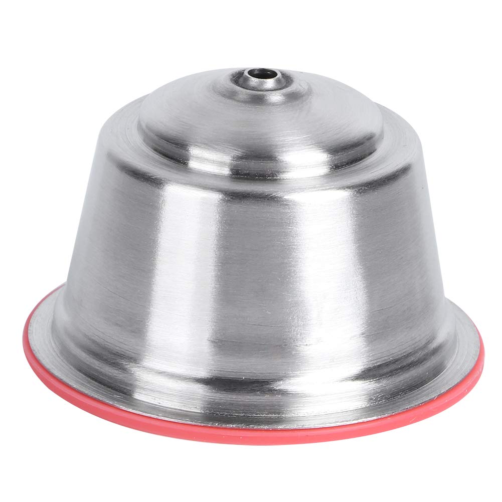 Jerliflyer Stainless Steel Reusable Coffee Capsule Cup - Refillable Filter for Dolce Gusto Coffee Maker (Red) | Perfect for Home, Office & Travel Use