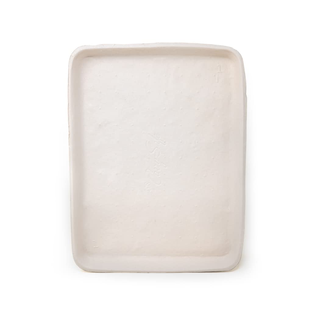 **Pactiv 9x12 Inch Disposable Food Trays – Eco-Friendly Fiber Blend, Perfect for Schools, Cafeterias & Snack Bars – 250 Beige Trays per Case – Ideal for Serving Meals, Snacks & Catering Events**