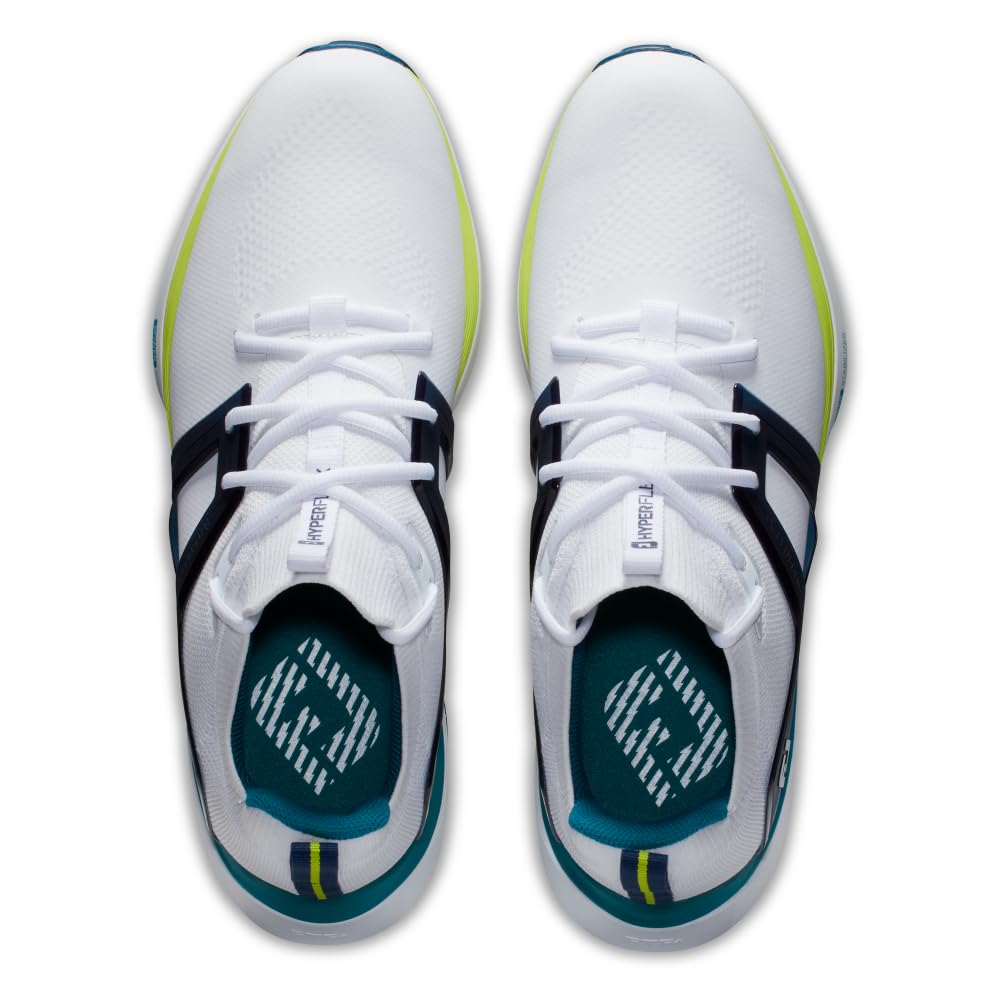 FootJoy Men's Hyperflex Golf Shoes - Lightweight, Waterproof & Comfortable Spiked Golf Shoes for Men | Perfect for Walking the Course & All-Day Play