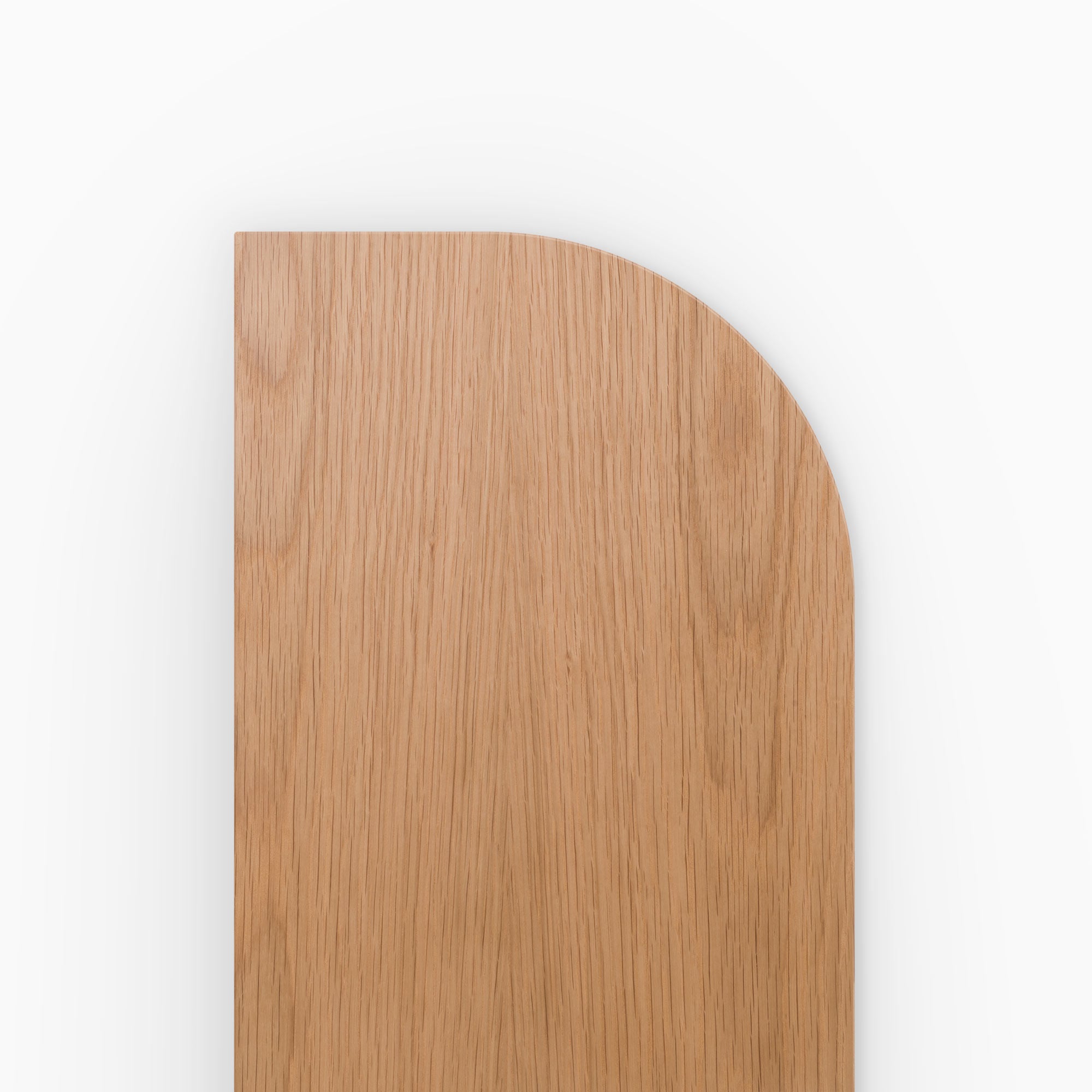 Aksel RADius White Oak Floating Shelf - Modern Wood Wall Shelf for Living Room, Kitchen, Bathroom & Office Decor | Easy Installation & Stylish Storage Solution
