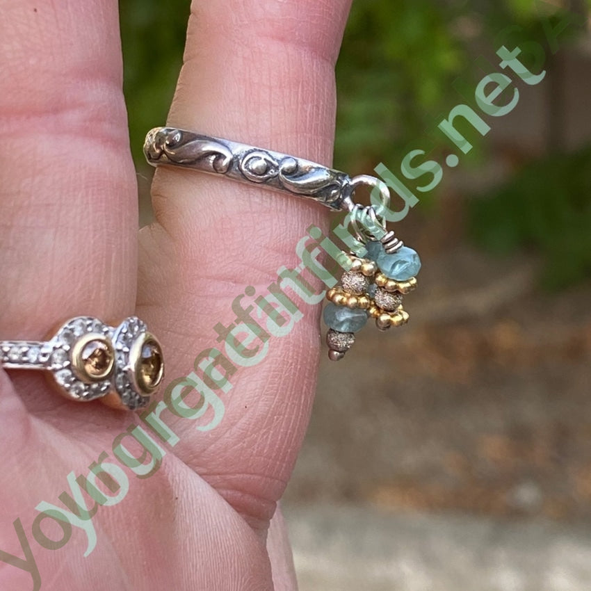 Sterling Silver Apatite Charm Ring - Size 6 for Women | Elegant Stackable Jewelry for Everyday Wear & Special Occasions