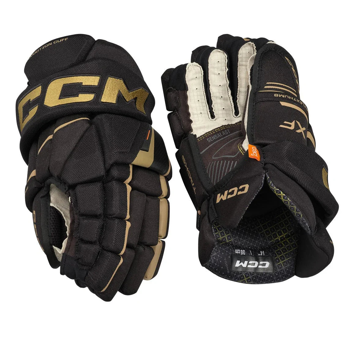 CCM Tacks XF Hockey Gloves for Junior Players - Lightweight Protective Ice Hockey Gloves for Youth - Perfect for Training, Games & Competitive Play