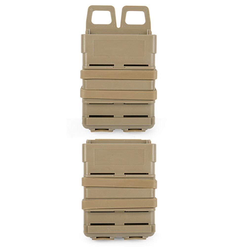 HWZ Tactical 5.56 Fastmag Vest Accessory Bag - Medium Size Double Quick Clip Box for Military & Outdoor Enthusiasts | Perfect for Airsoft, Hunting & Range Training