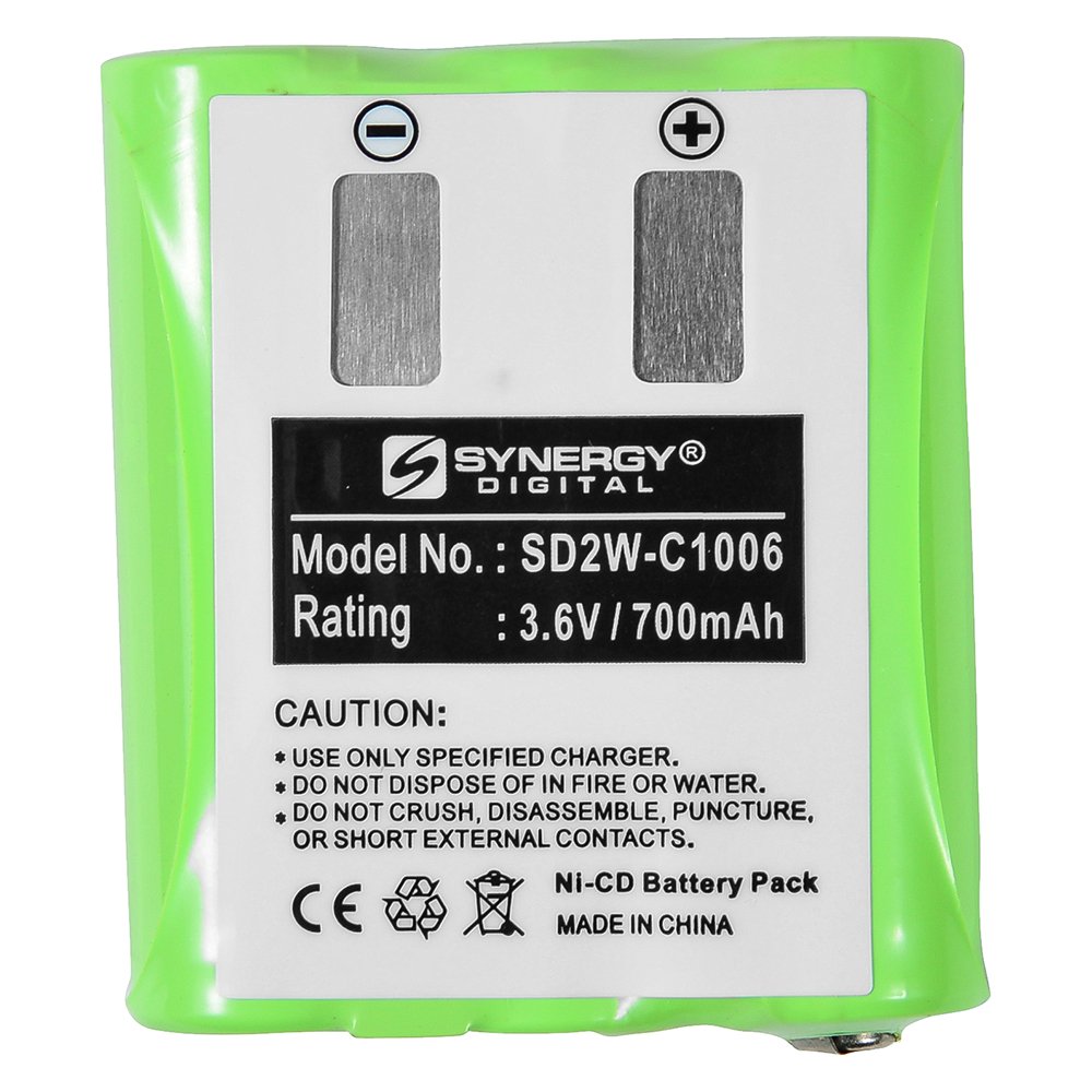 Synergy Digital 2-Way Radio Battery - 700mAh Ni-CD 3.6V Replacement for Motorola MR350 & 53615 - Ultra High Capacity Walkie Talkie Battery for Construction, Security & Outdoor Adventures