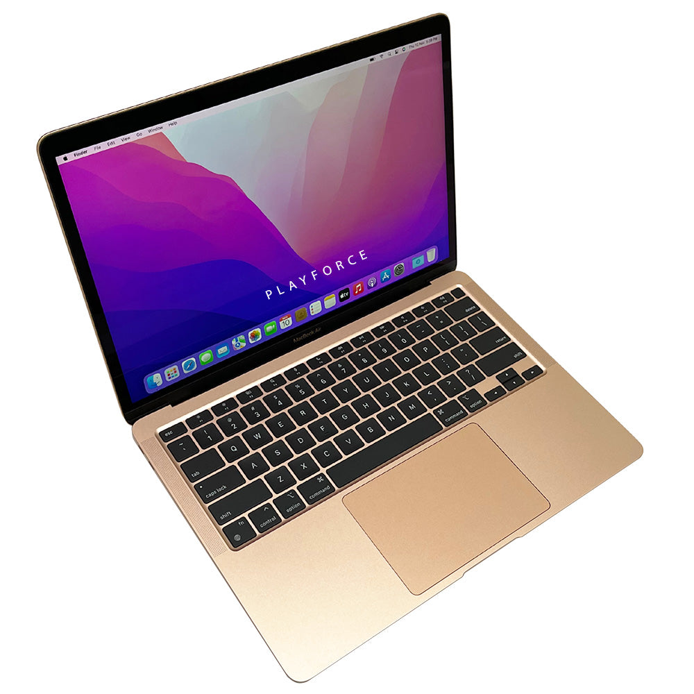 Apple MacBook Air M1 Chip 13-inch Laptop - 512GB SSD, 8GB RAM, Gold (Latest Model) - Perfect for Remote Work, Online Learning & Travel