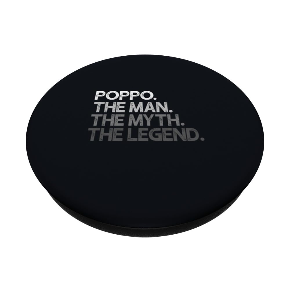 Poppo Gift: The Man Myth Legend PopSockets Adhesive PopGrip - Stylish Phone Grip & Stand for iPhone, Samsung & Smartphones - Perfect for Daily Use, Commuting & Hands-Free Video Calls