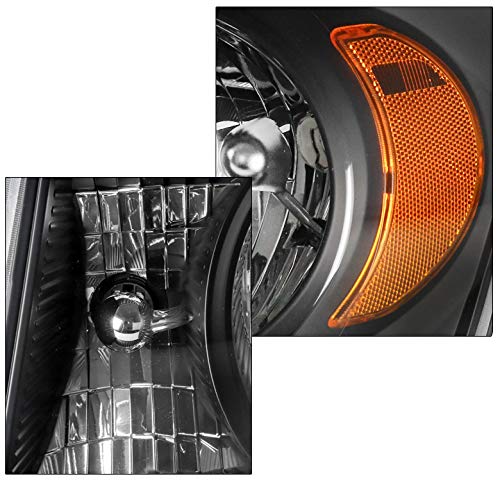 2007-2009 Chrysler Aspen Replacement Headlights - Black Housing with 6.25