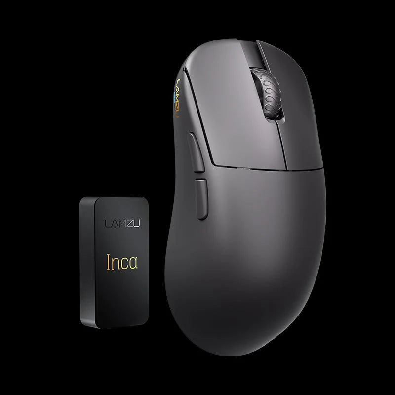 Lamzu Inca 8K Wireless Gaming Mouse - Ultra Lightweight 58g, Ergonomic Design, 8K Polling Rate - Perfect for FPS, MOBA, and Esports Gaming