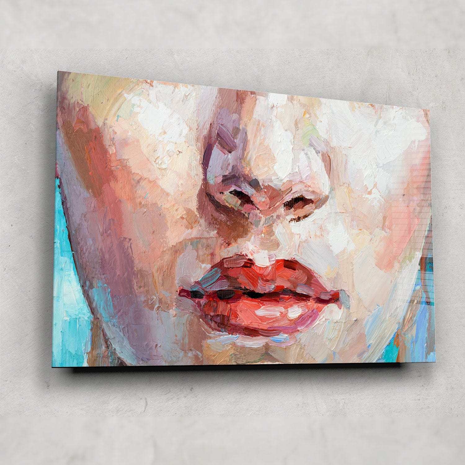 Innocence Painting - Tempered Glass Wall Art Decor for Living Room, Bedroom & Office - Modern Home & Office Wall Decor