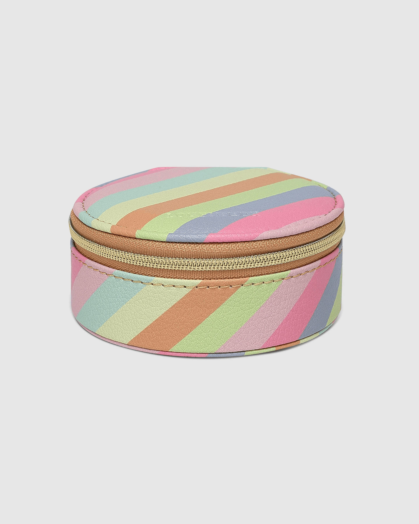 Louenhide Pastel Stripe Jewelry Box - Elegant Storage for Necklaces, Rings & Earrings - Perfect for Bedroom Vanity, Gift Giving & Travel Organization