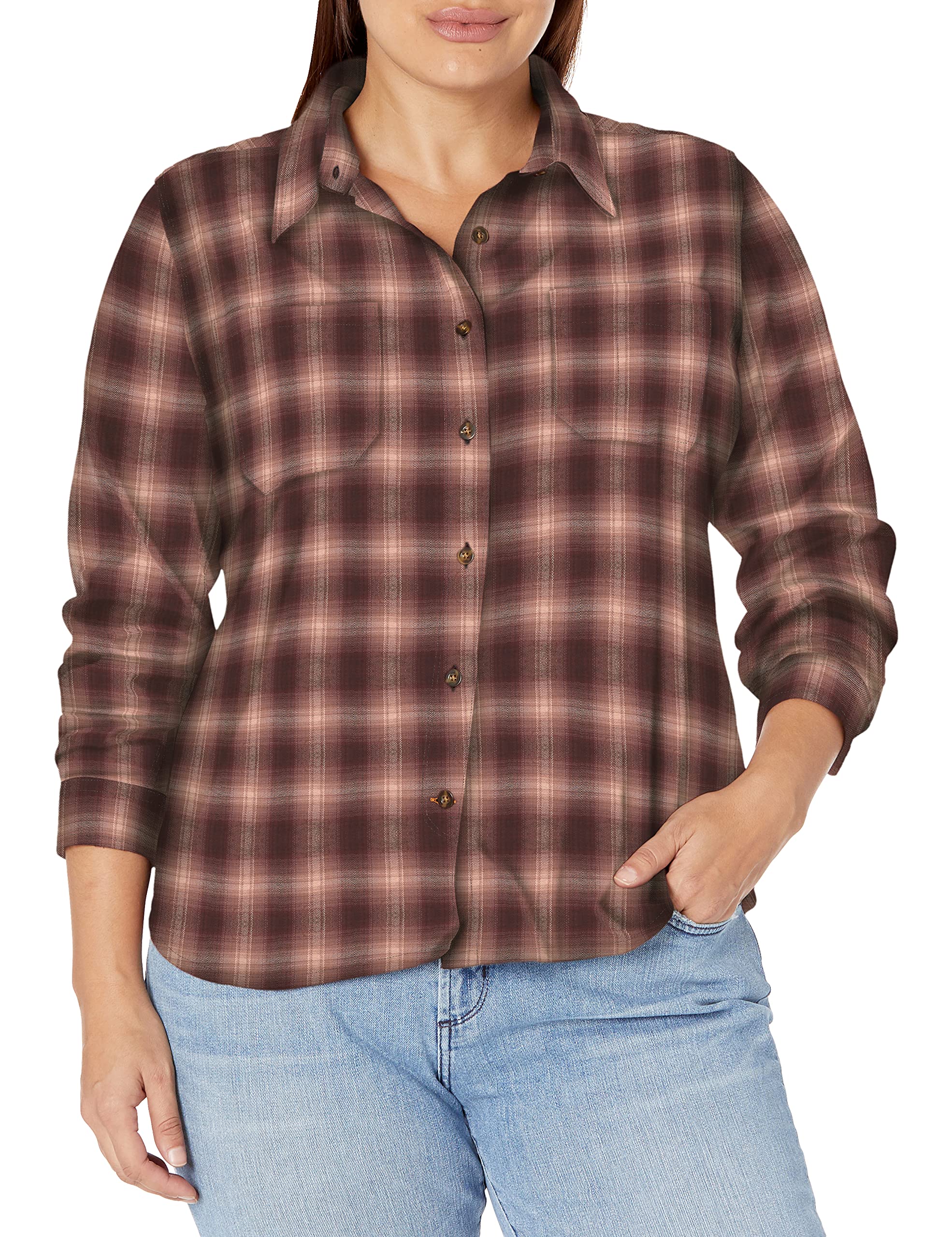 Carhartt Women's Rugged Flex Hamilton Flannel Shirt - Durable Workwear for Outdoor Activities, Hiking & Casual Wear