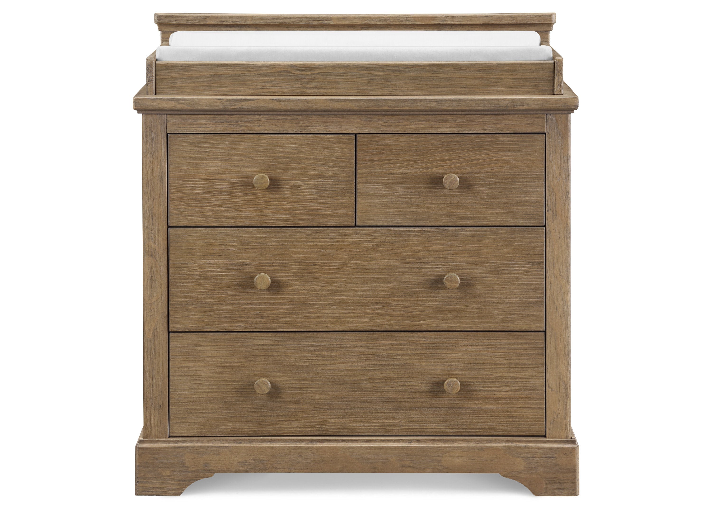 Paloma 4-Drawer Baby Dresser with Changing Table Top | Sturdy Nursery Storage with Interlocking Drawers | Perfect for Baby Room Organization & Diaper Changing Station