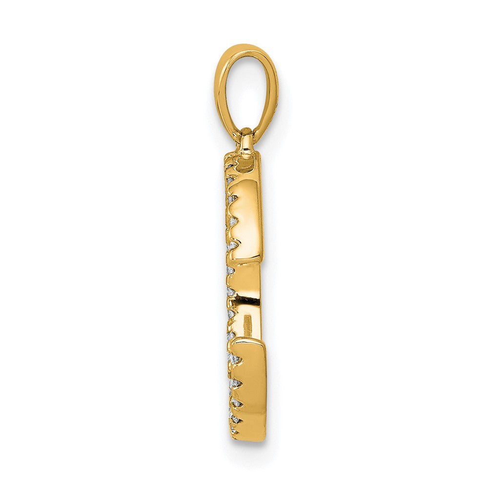 Gold Diamond Letter C Initial Pendant Necklace - Model PM5222C 010 YA - Elegant Jewelry Gift for Women, Perfect for Birthdays, Anniversaries & Special Occasions