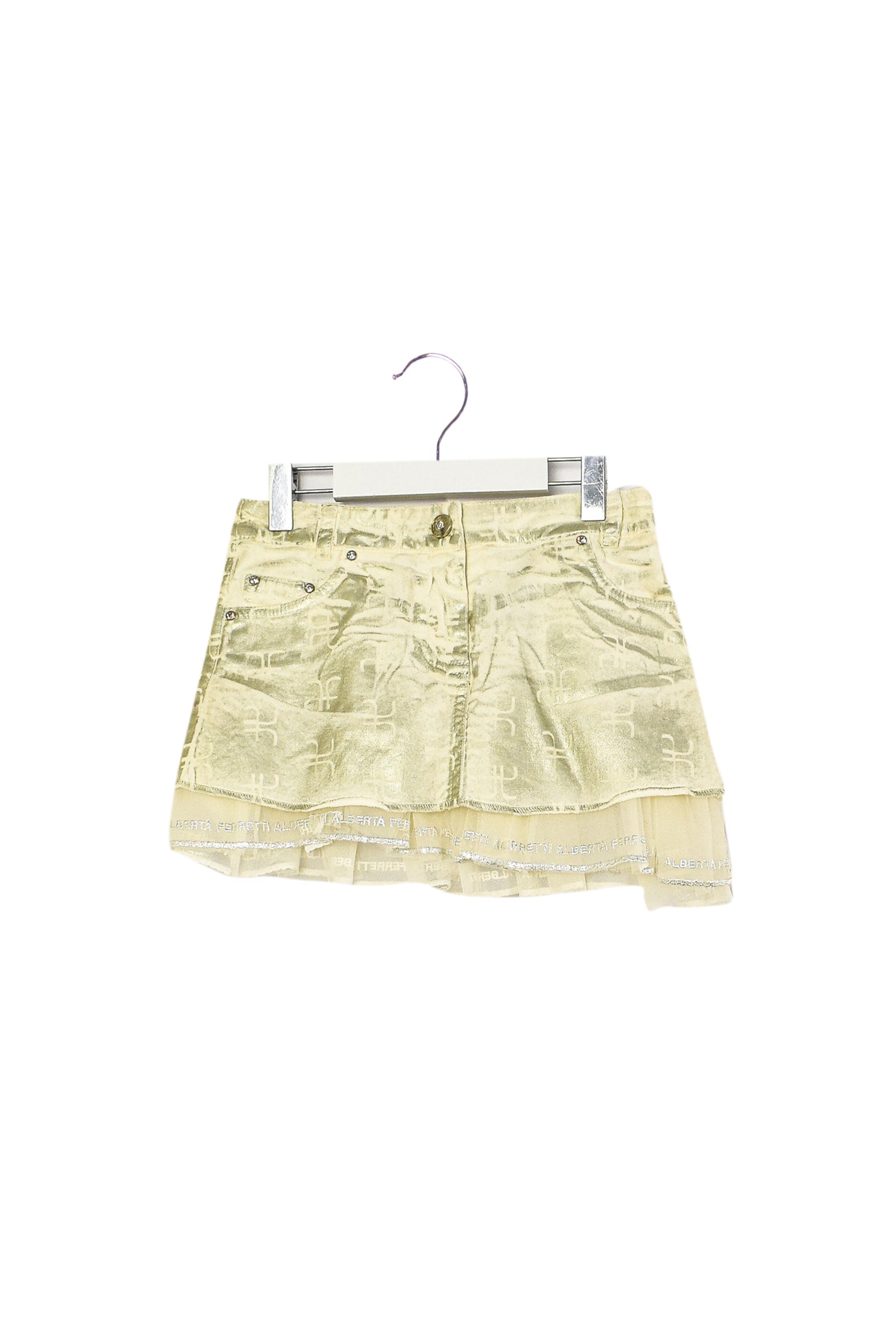 Alberta Ferretti Girls' Short Skirt Size 6T - Stylish Floral Print Party Dress for Kids Birthday & Special Occasions