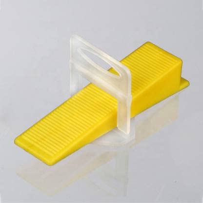Flamingo Enterprise Tile Leveling System Kit - 100 Wedges & 100 Clips with 3mm Spacer Tool (4cm) for Professional Tile Installation - Perfect for Bathroom, Kitchen & Floor Tiling Projects