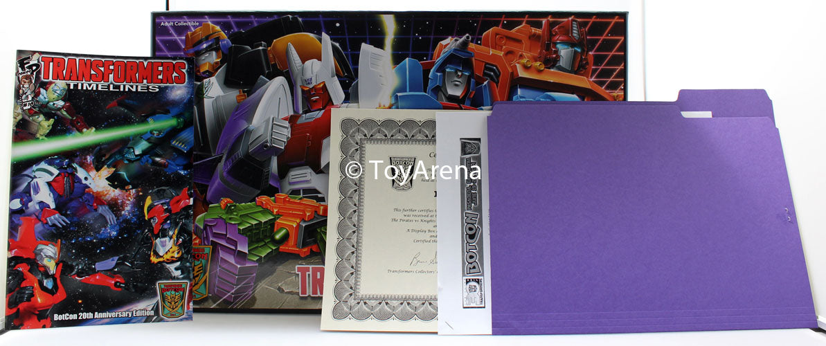 Botcon 2014 Transformers Exclusive Pirates Vs Knights Box Set with Certificate & Magazine - Complete Collector's Edition for Display & Action Scenes