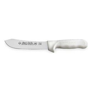 6 Inch White Polypropylene Butcher Knife - Professional Kitchen Knife for Meat Cutting, Slicing, and Food Prep - Ideal for Home Chefs and Butchers