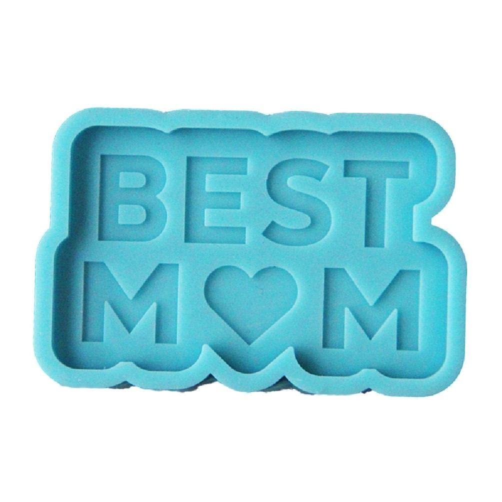 Best DIY Epoxy Resin Keychain Molds - Rectangle Letter Keychains for Mom & Dad - Silicone Craft Molds for Pendant Making - Perfect for Gift Making, Jewelry Crafts, and Personalized Keychains