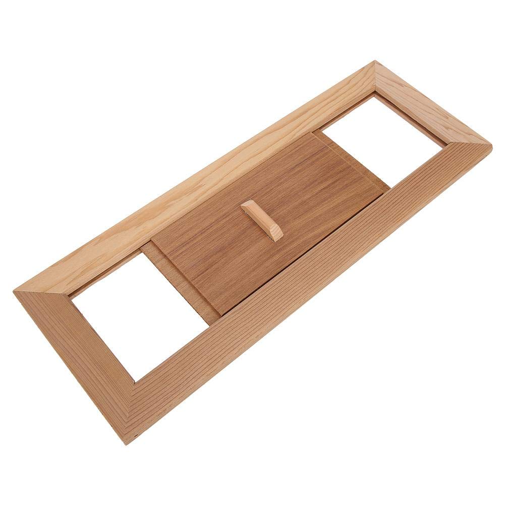 Premium Cedar Sauna Ventilation Grille Panel - Air Ventilation Equipment for Steam Room & Sauna Accessories | Perfect for Home Spa, Gym, and Wellness Centers