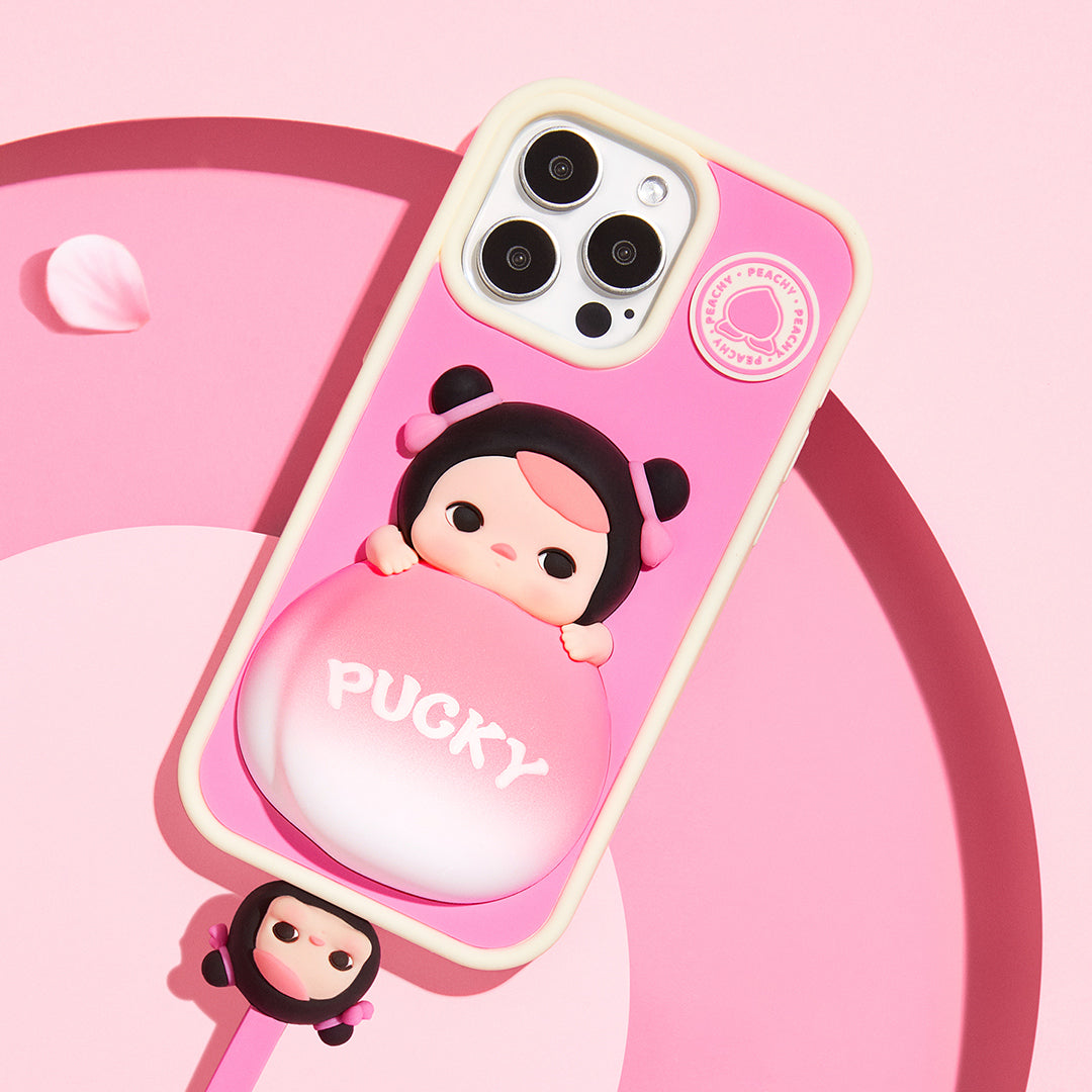 POP MART PUCKY The Feast Series Cute Cartoon Phone Case for iPhone 14 Pro Max & iPhone 15 Pro Max - Protective Cover for Girls, Women | Perfect Gift for Birthday, Christmas, Daily Use