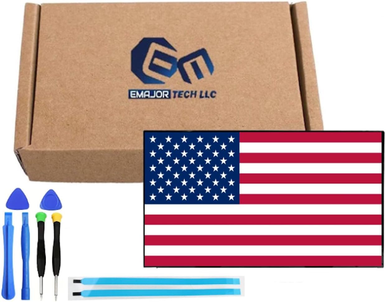 EM EMAJOR TECH AUO B160QAN02.S QHD 2560x1600 165Hz LCD Screen Replacement - Non-Touch LED Display with Installation Tape Tools Kit for Laptops & Monitors - Perfect for Gaming, Graphic Design, and Professional Workstations