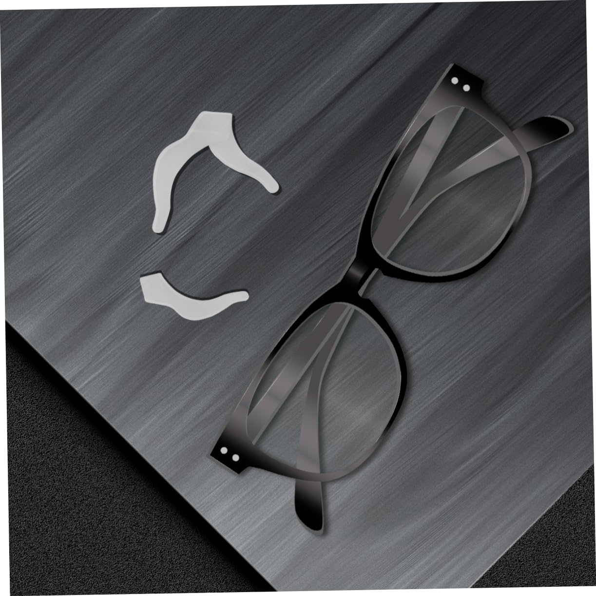 Uonlytech 30 Pairs Non-Slip Silicone Glasses Nose Pads & Anti-Slip Glasses Hooks - Soft Comfortable Eyewear Accessories for Reading Glasses, Sunglasses & Safety Glasses - Perfect for Sports, Work & Daily Use