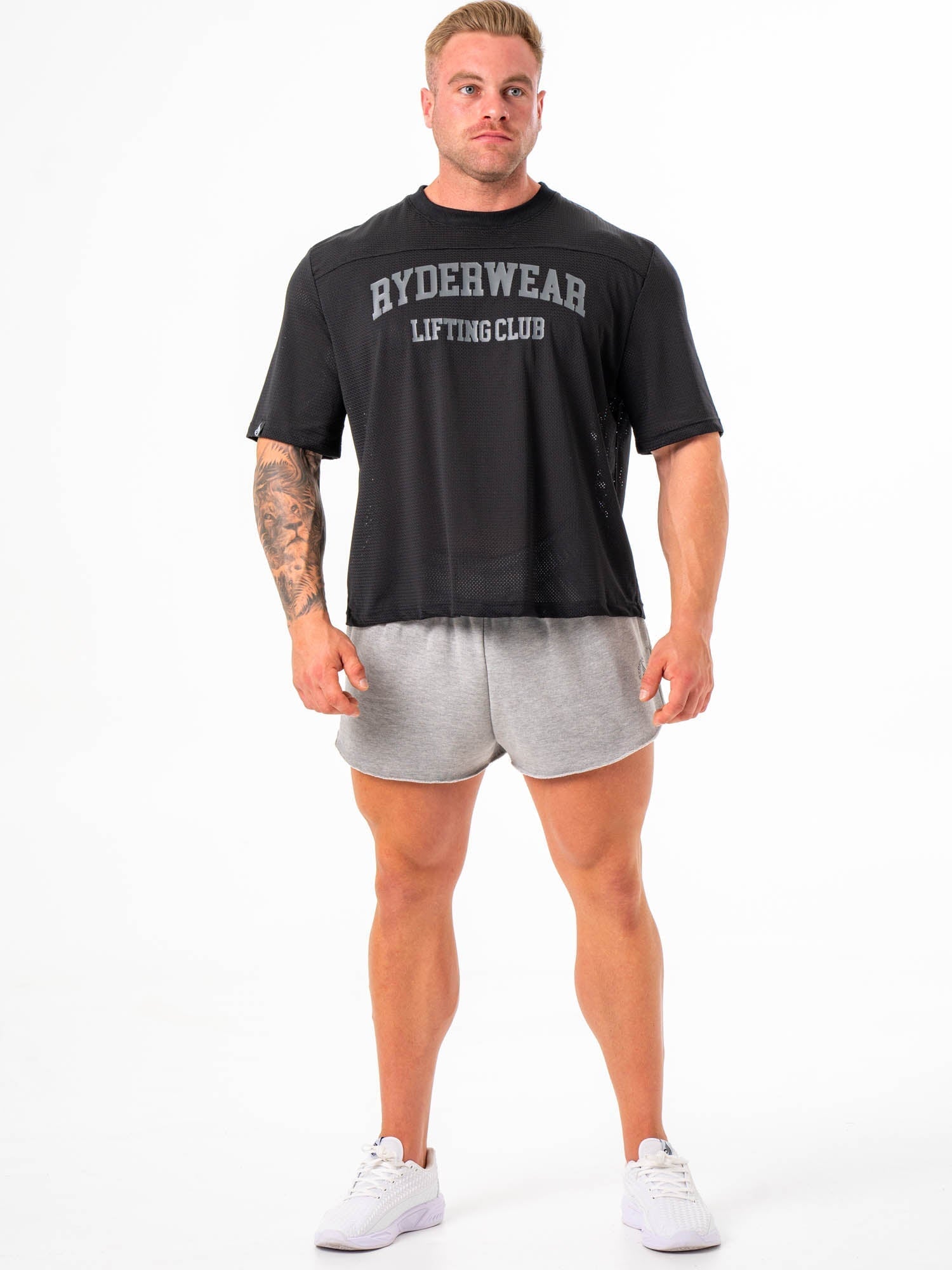Breathable Mesh Flex T-Shirt for Men - Lightweight & Stretchable Black Performance Tee - Perfect for Gym, Running & Outdoor Activities