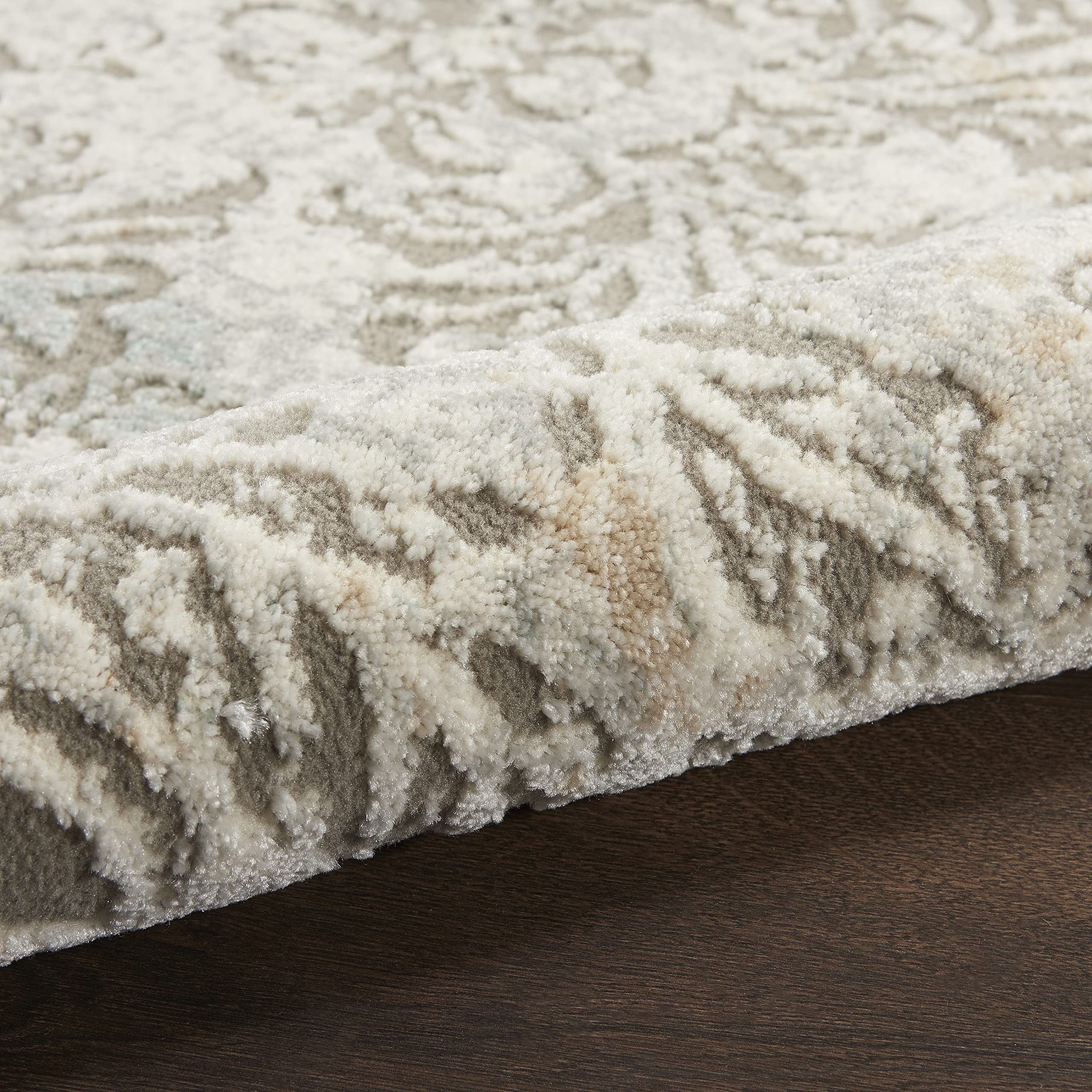 Nourison Soma Modern & Contemporary Grey/Ivory 5'3
